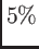 $ 5\%$