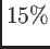 $ 15\%$